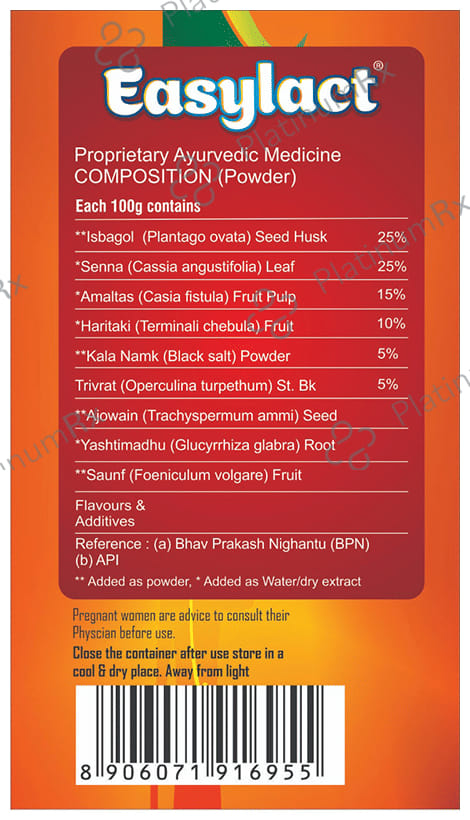 Easylact Bowel Regulator Powder Sugar Free