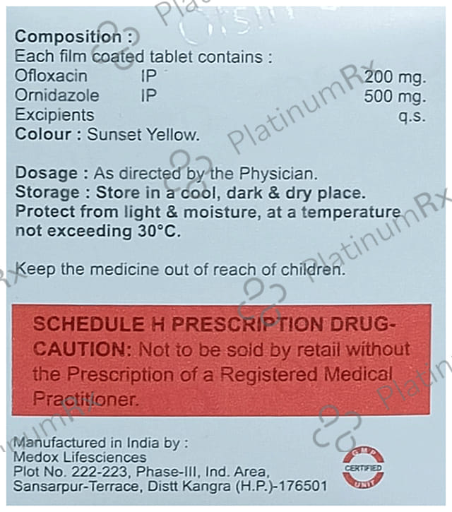Ofsin 200/500mg ORD Tablet 10s