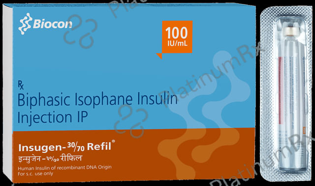 Insugen 30/70 (100 IU/ml) (1*3ml Refill Cartridge / Injection)