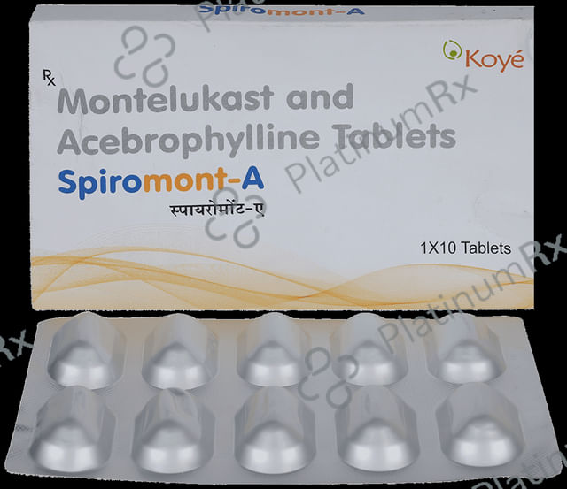 Spiromont A 200/10mg Tablet 10s