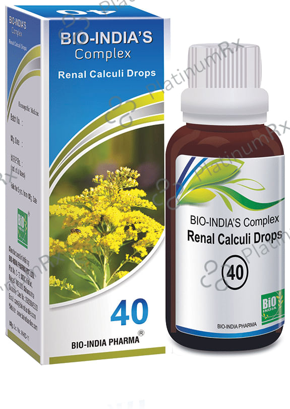 Bio India Complex 40 Renal Calculi Drop