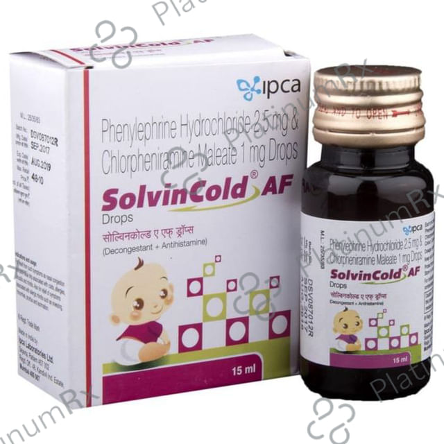 Solvin Cold AF 1/2.5mg Oral Drops 15ml