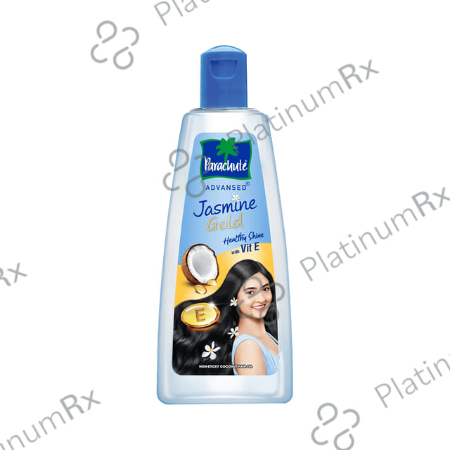 Parachute Advansed Jasmine Gold Hair Oil with 8x Vitamin E - For Strong & Shiny Hair - Non-Sticky 190 ml