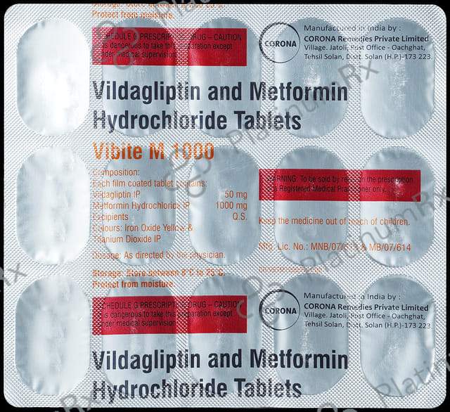 Vibite M 1000/50mg Tablet 15s