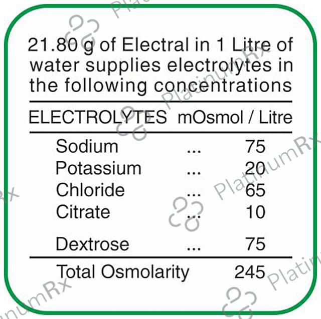 Electral ORS Orange Flavour Powder 21.8gm
