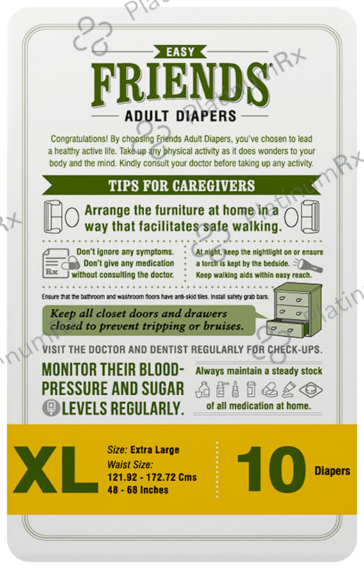 Friends Easy Adult Diaper XL 10s