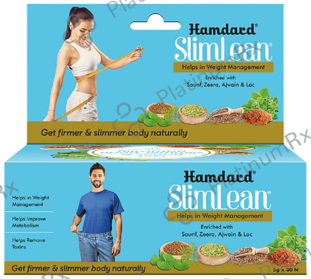 Hamdard Slimlean Sachet (5gm Each) Helps in Weight Management