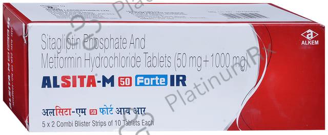 Alsita M 1000/50mg Forte IR Tablet 10s