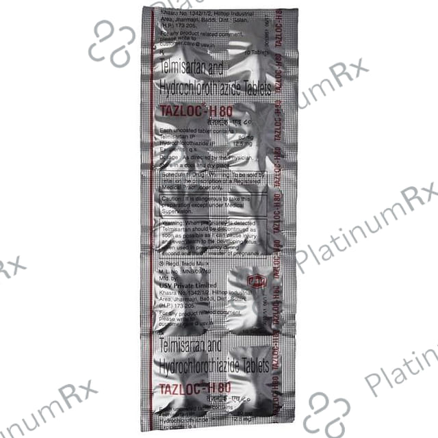 Tazloc H 12.5/80mg Tablet 10s