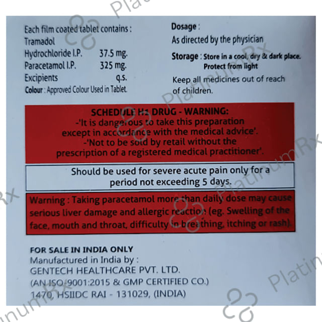 Trapen 37.5mg/325mg Tablet