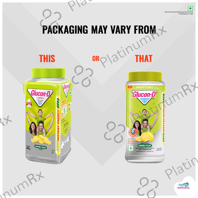 Glucon D Instant Energy Nimbu Pani Flavour Powder 400gm