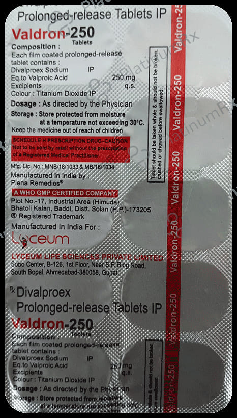 Valdron 250 Tablet ER