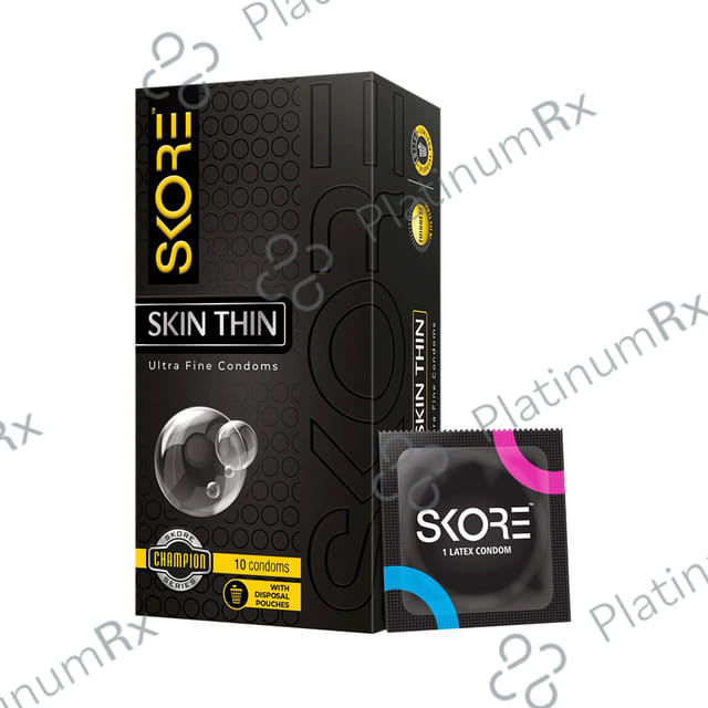 Skore Skin Thin Ultra Fine Condoms 10s