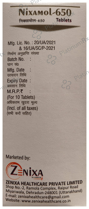 Nixamol 650 Tablet