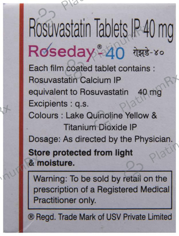 Roseday 40mg Tablet 10s