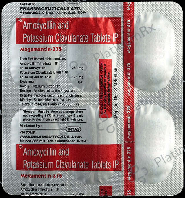 Megamentin 250 mg/125 mg Tablet