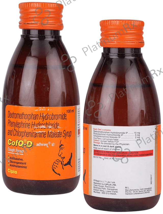 Cof Q D 5/2/10mg Syrup 100ml