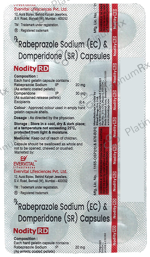 Nodity 30/20mg RD Capsule SR 10s