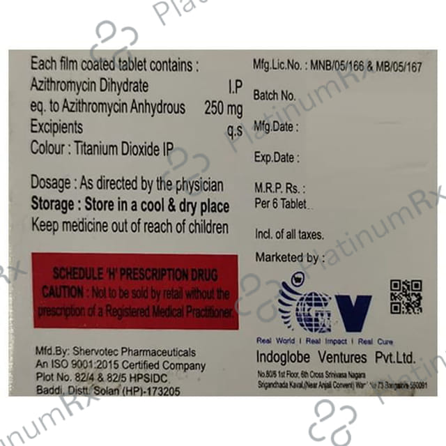 Azeeglo 250mg Tablet 6s