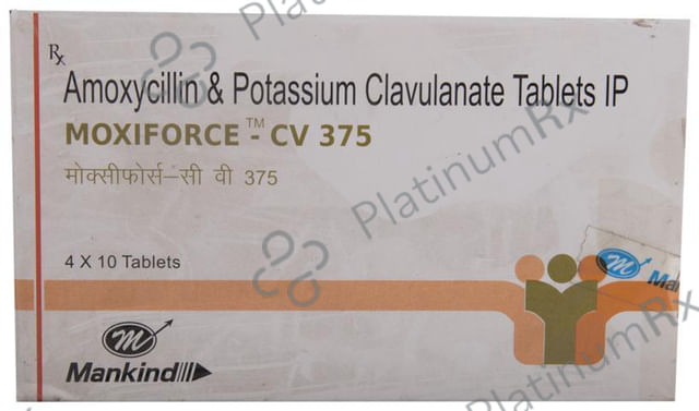 Moxiforce CV 375mg Tablet 10s