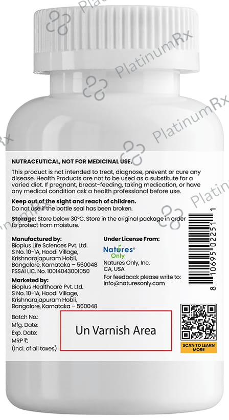 Natures Only Advanced Calcium 1250mg & Vitamin D3 400IU Chewable Tablet