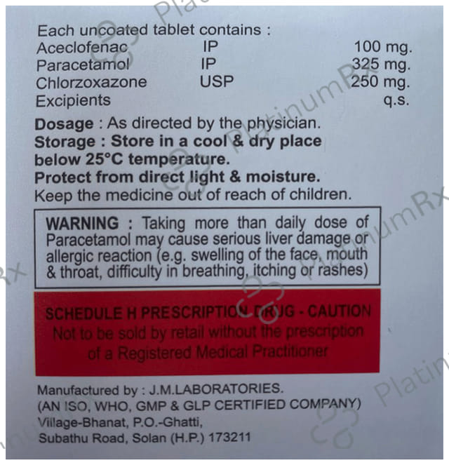 Heseclo MR 100mg/325mg/250mg Tablet 10s
