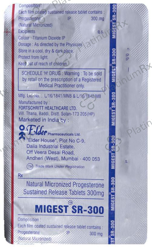 Migest SR 300 Tablet