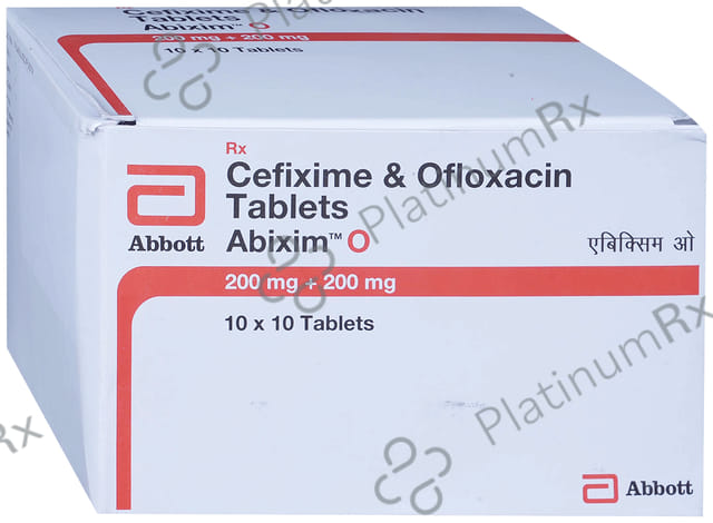 Abixim O 200/200mg Tablet 10s