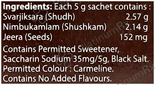 Gas O Fast Active Jeera Sachet 6X5gm