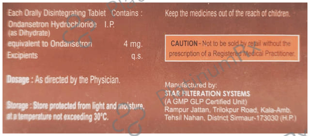Ondavis 4mg Tablet MD 10s