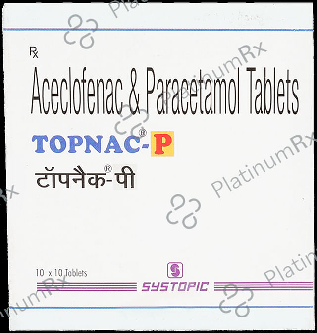 Topnac P 100/325mg Tablet 10s