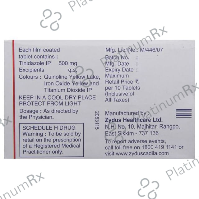Tiniba 500mg Tablet 10s