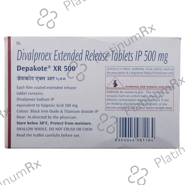 Depakote XR 500mg Tablet 15s