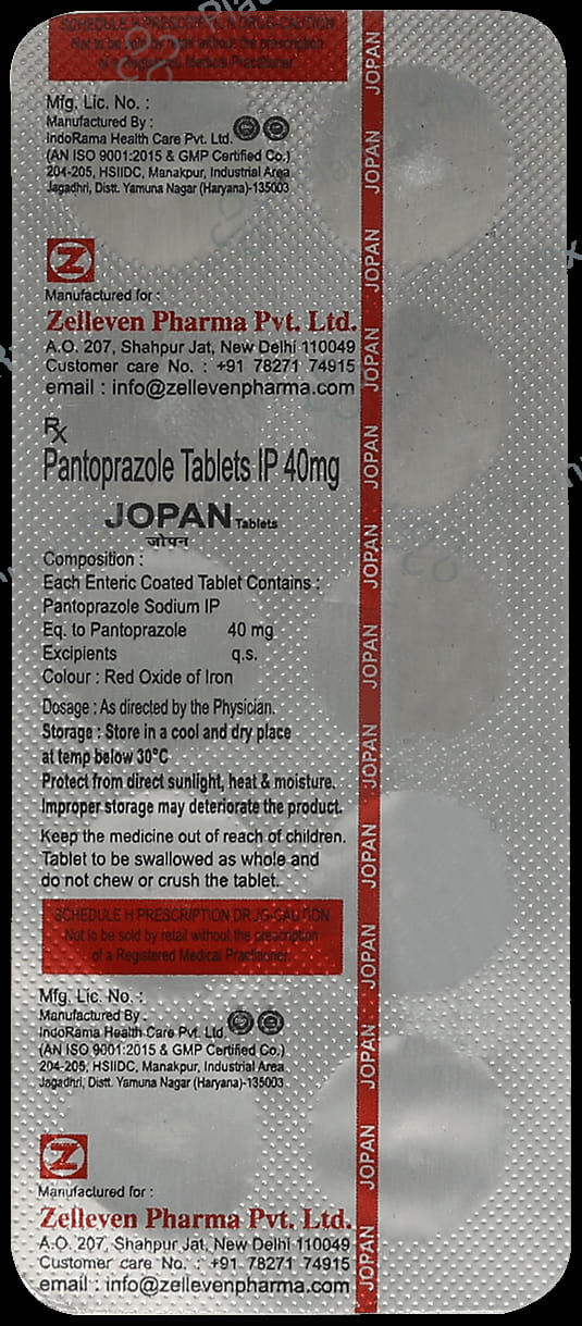 Jopan 40mg Tablet 10s