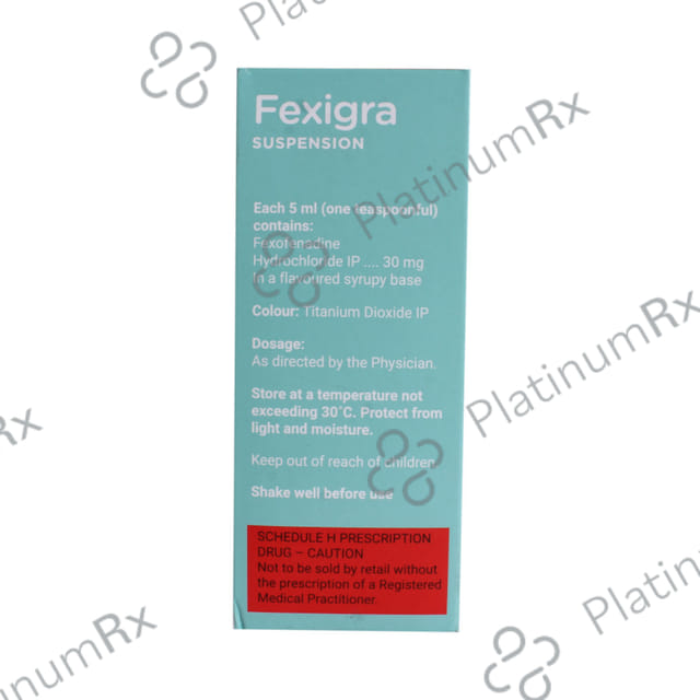 Fexigra 30mg Raspberry Vanilla Suspension 100ml