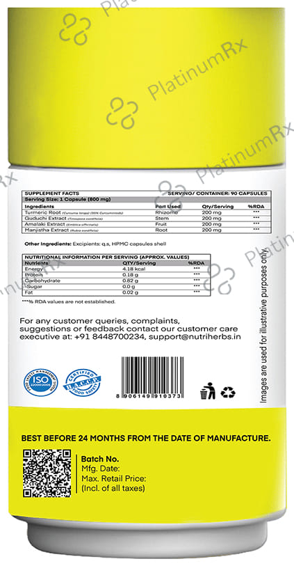 Nutriherbs Detox 500mg Capsule