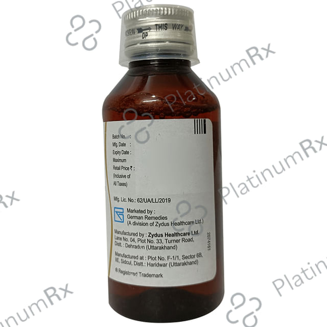 Aerodil DX 4/10mg Syrup Raspberry Sugar Free 100ml