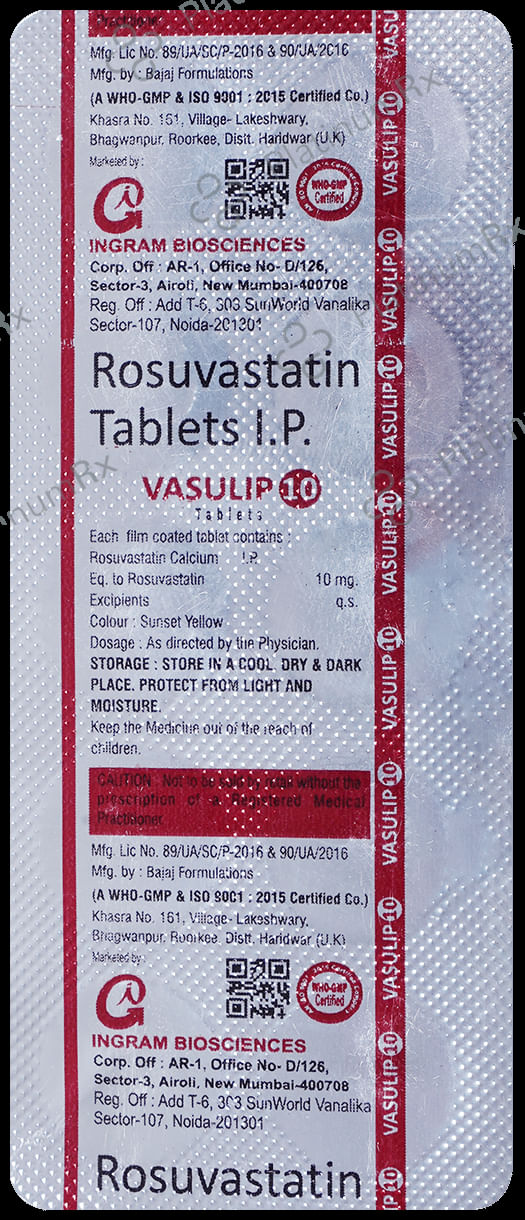 Vasulip 10 Tablet