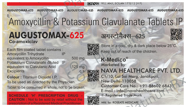 Augustomax 625mg Tablet 10s