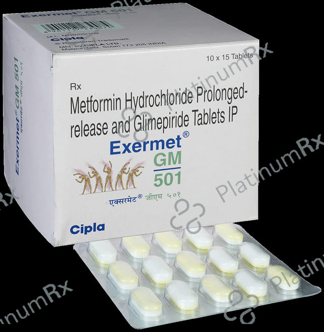 Exermet GM 1/500mg Tablet PR 15s