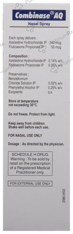 Combinase AQ 140/50mcg Nasal Spray 7ml