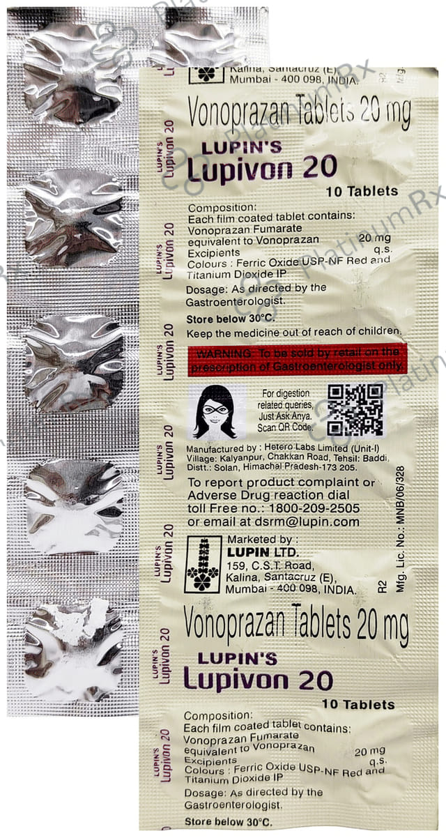 Lupivon 20mg Tablet 10s