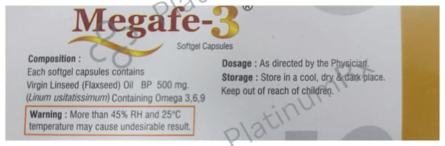 Megafe Omega 3,6,9 Fatty Acid Softgel Capsules (10 Each)