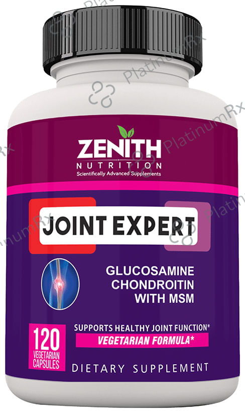 Zenith Nutrition Joint Expert Glucosamine Chondroitin with MSM Vegetarian Capsule