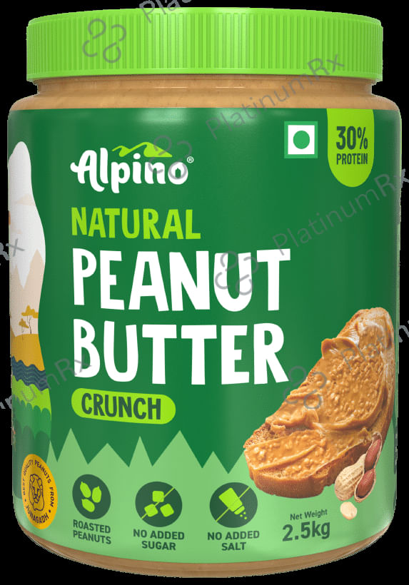 Alpino Natural Crunch Peanut Butter 2 kg