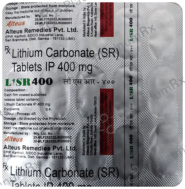 Lisr 400mg Tablet 15s