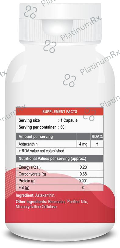 Billion Cheers Astaxanthin Vegetarian Capsules