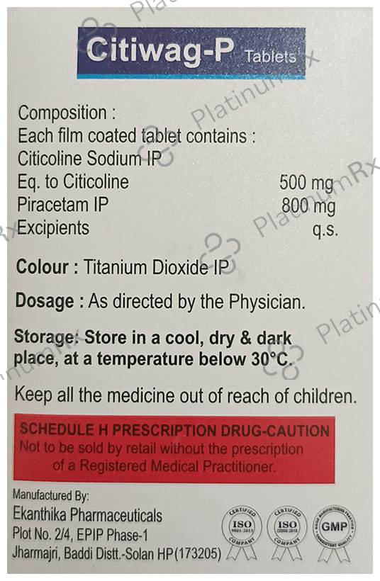 Citiwag P 500/800mg Tablet 10s