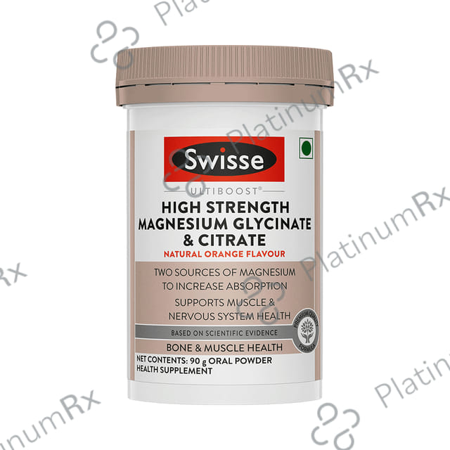 Swisse Ultiboost High Strength Magnesium Glycinate & Citrate Oral Powder Orange