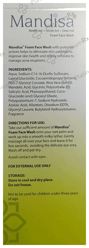Mandisa Foam Face Wash 100ml